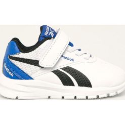 Reebok Classic - Buty dziecięce Rush Runner 2.0. Białe trampki chłopięce Reebok Classic, bez wzorów, ze skóry ekologicznej, sportowe, bez zapięcia. Za 99,90 zł.