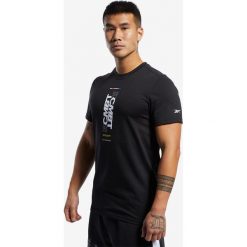 Reebok Combat Core Koszulka Czarny. Czarne podkoszulki męskie Reebok, s, z nadrukiem, z bawełny, bez kołnierzyka, krótkie. Za 111,95 zł.