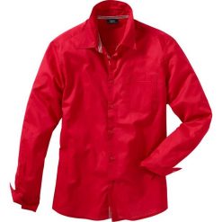 Koszula z długim rękawem Regular Fit bonprix czerwony. Szare koszule męskie marki bonprix, l, melanż, z dzianiny. Za 37,99 zł.