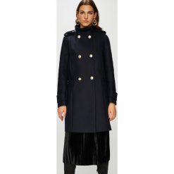 Tommy Hilfiger - Płaszcz. Czarne płaszcze damskie wełniane TOMMY HILFIGER. Za 1599,00 zł.