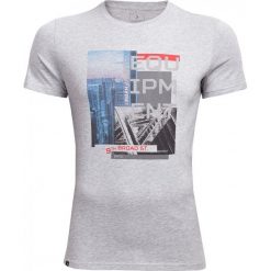 T-shirt męski TSM609 - chłodny jasny szary melanż - Outhorn. Szare koszulki męskie marki Outhorn, m, bez wzorów, z bawełny, bez kołnierzyka. W wyprzedaży za 29,99 zł.