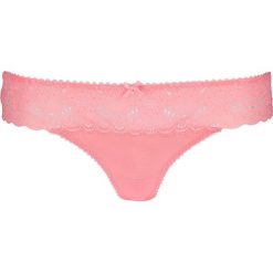 Stringi "Marina" w kolorze jasnoróżowym. Różowe stringi damskie Lascana & Co., w koronkowe wzory, z koronki. W wyprzedaży za 29,95 zł.