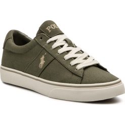 Tenisówki POLO RALPH LAUREN - Sayer 816743520004 Fld Sag. Zielone półbuty męskie Polo Ralph Lauren, bez wzorów, z zamszu, klasyczne, bez zapięcia. Za 349,00 zł.