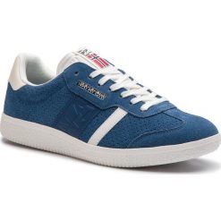 Sneakersy NAPAPIJRI - Court N0YJT1 Avio B49. Niebieskie sneakersy męskie Napapijri, na co dzień, bez wzorów, z zamszu, bez zapięcia. Za 399,00 zł.