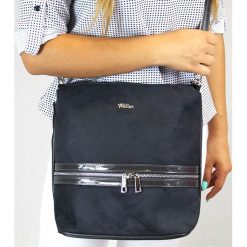 Torebka damska worek shopper MILTON ML11 szara - Szary. Szare torby damskie na zakupy Milton, w paski, ze skóry ekologicznej, bez dodatków. Za 119,99 zł.