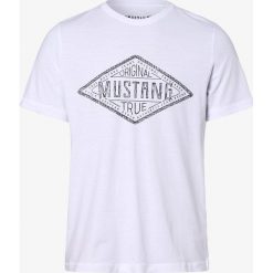 Mustang - T-shirt męski, biały. Białe t-shirty męskie Mustang, m, z nadrukiem, bez kołnierzyka. Za 69,95 zł.