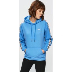 Fila - Bluza. Różowe bluzy damskie Fila, s, z aplikacjami, z bawełny, bez rękawów, z kapturem. W wyprzedaży za 279,90 zł.