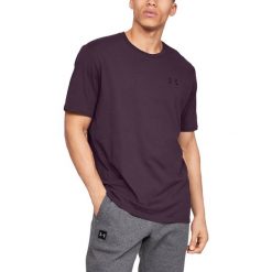 Under Armour Sportstyle Koszulka Fioletowy. Fioletowe podkoszulki męskie Under Armour, l, bez wzorów, z bawełny, bez kołnierzyka, krótkie. Za 119,95 zł.