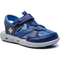 Sandały COLUMBIA - Childrens Techsun Wave BC2082 Cousteau/Deep Yellow 434. Niebieskie sandały chłopięce Columbia, ze skóry, bez zapięcia. W wyprzedaży za 159,00 zł.
