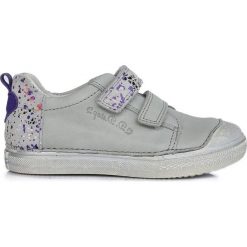 D-D-step tenisówki dziewczęce 36 szary. Szare trampki dziewczęce D-D-Step, z aplikacjami, bez zapięcia. Za 195,00 zł.