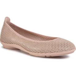 Baleriny HISPANITAS - Capri-V20 HV00087 Turron. Różowe baleriny damskie Hispanitas, bez wzorów, ze skóry, klasyczne, bez obcasa, na płaskiej podeszwie. Za 399,00 zł.