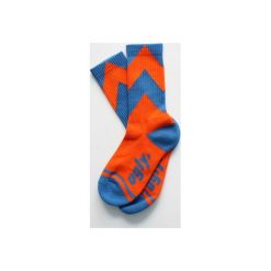 Skarpetki stripes ORANGE/BLUE. Pomarańczowe skarpetki damskie Ugly, bez wzorów, z bawełny. Za 29,00 zł.
