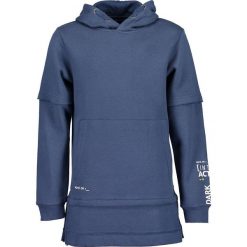 Blue Seven - Bluza dziecięca 140-176 cm. Niebieskie bluzy chłopięce Blue Seven, z nadrukiem, z bawełny, bez rękawów, z kapturem. W wyprzedaży za 89,90 zł.