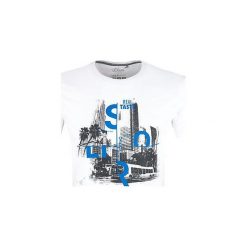 T-shirty męskie z nadrukiem: S.Oliver T-Shirt Męski M, Biały