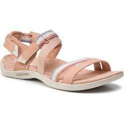 Sandały MERRELL - District Mendi Backstrap J97306 Toscane. Brązowe klapki damskie Merrell, bez wzorów, ze skóry ekologicznej, bez obcasa. W wyprzedaży za 219,00 zł.