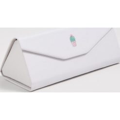 Etui na okulary z kaktusem - Biały. Białe etui damskie Sinsay. Za 14,99 zł.