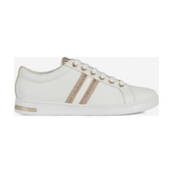 Geox Jaysen Tenisówki Biały. Białe trampki i tenisówki damskie Geox, bez wzorów, ze skóry, bez zapięcia. Za 514,95 zł.