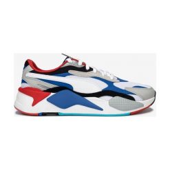 Puma RS-X³ Puzzle Tenisówki Niebieski Biały. Niebieskie trampki męskie Puma, bez wzorów, z materiału, bez zapięcia. Za 498,95 zł.