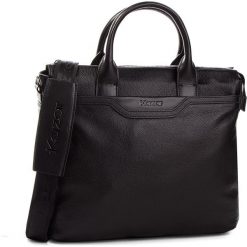 Torba na laptopa KAZAR - 34190-01-00 Black. Czarne torby męskie skórzane Kazar, bez wzorów, ze skóry, eleganckie. W wyprzedaży za 499,00 zł.