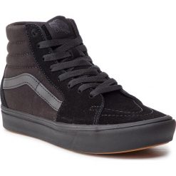 Sneakersy VANS - Comfycush Sk8-Hi Black/Black. Czarne sneakersy damskie marki Vans, ze skóry. Za 379,00 zł.