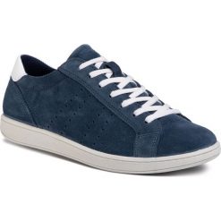 Sneakersy QUAZI - QZ-61-04-000577 219. Niebieskie sneakersy męskie QUAZI, na co dzień, bez wzorów, ze skóry, bez zapięcia. Za 269,00 zł.