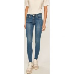 Answear - Jeansy. Niebieskie jeansy damskie ANSWEAR, s, bez wzorów, z elastanu. Za 119,90 zł.