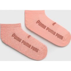 Puma - Skarpetki (2 pack). Pomarańczowe skarpetki damskie Puma, bez wzorów, z elastanu. Za 39,90 zł.
