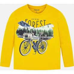 Mayoral - Longsleeve dziecięcy 92 - 134 cm. Żółte t-shirty chłopięce Mayoral, z nadrukiem, z bawełny, z długim rękawem. Za 64,90 zł.