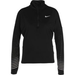 Nike Performance DRY FLASH Koszulka sportowa black/silver. Czarne topy sportowe damskie Nike Performance, m, z elastanu, z długim rękawem. W wyprzedaży za 194,25 zł.