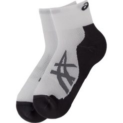 Zestaw 2 par niskich skarpet unisex ASICS - 2PPK Cushioning Sock 130886 Real White 0001. Białe skarpetki damskie Asics, z elastanu. Za 49,00 zł.