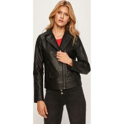 Pepe Jeans - Ramoneska Possey. Czarne kurtki damskie Pepe Jeans, s, bez wzorów, z poliesteru, krótkie, bez kaptura. W wyprzedaży za 399,90 zł.