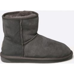 Emu Australia - Botki Stinger Mini. Czarne buty zimowe damskie EMU Australia, z materiału, z okrągłym noskiem, na wysokim obcasie, na obcasie, na klamry. Za 639,90 zł.