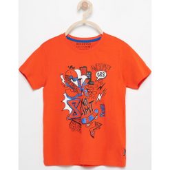 T-shirty chłopięce: T-shirt z nadrukiem skate – Pomarańczo