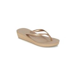 Japonki Havaianas HIGH LIGHT. Czarne crocsy damskie marki Havaianas, z gumy, na płaskiej podeszwie. Za 129,00 zł.
