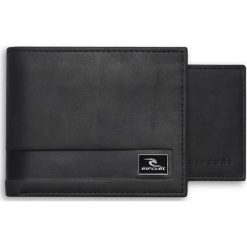 Rip Curl portfel męski Section RFID 2 IN 1 czarny. Czarne portfele męskie Rip Curl, bez wzorów, ze skóry. Za 219,00 zł.