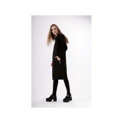 Długa bluza z metalowym suwakiem 100cm Czarna. Czarne bluzy damskie marki Sthorm, s, bez wzorów, z elastanu, z długim rękawem, długie, z kapturem. Za 359,00 zł.