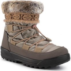 Śniegowce MANITU - 991454-8 Beige. Brązowe kozaki damskie Manitu, ze skóry ekologicznej, bez obcasa, bez zapięcia. W wyprzedaży za 289,00 zł.