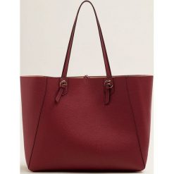 Mango - Torebka Nika. Brązowe shopper bag damskie Mango, z materiału, do ręki, duże. Za 99,90 zł.