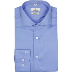 Koszula wincode 2405 długi rękaw slim fit niebieski. Niebieskie koszule męskie Recman, m, bez wzorów, bez kołnierzyka, z długim rękawem. Za 179,00 zł.