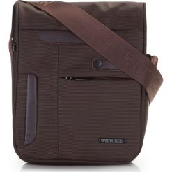 Torba 87-3P-103-4. Pomarańczowe listonoszki męskie Wittchen, w paski, z nylonu, małe. Za 139,00 zł.