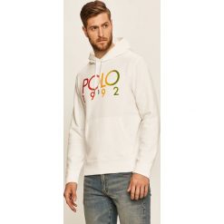 Polo Ralph Lauren - Bluza. Białe bluzy męskie Polo Ralph Lauren, s, z nadrukiem, z bawełny, z kapturem, bez rękawów, z kapturem. Za 639,90 zł.