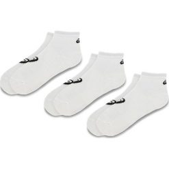 Zestaw 3 par niskich skarpet unisex ASICS - 3PPK Quarter Sock 155205 White 0001. Białe skarpetki damskie Asics, bez wzorów, z elastanu. Za 39,00 zł.