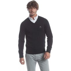 Polo Club C.H.A sweter męski M czarny. Czarne swetry męskie m, polo. W wyprzedaży za 259,00 zł.