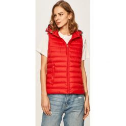 Tommy Hilfiger - Bezrękawnik puchowy. Niebieskie kurtki damskie TOMMY HILFIGER, s, bez wzorów, z materiału. Za 649,90 zł.