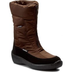 Buty zimowe damskie: Śniegowce MANITU – 991119 Braun 2