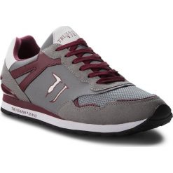 Sneakersy TRUSSARDI JEANS - 77A00109 E151. Szare sneakersy męskie Trussardi Jeans, na co dzień, bez wzorów, z jeansu, eleganckie, bez zapięcia. W wyprzedaży za 299,00 zł.