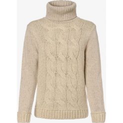 Marc O'Polo - Sweter damski z dodatkiem alpaki, beżowy. Brązowe swetry damskie Marc O'Polo, m, bez wzorów, z wełny, eleganckie, bez rękawów, bez kaptura. Za 819,95 zł.
