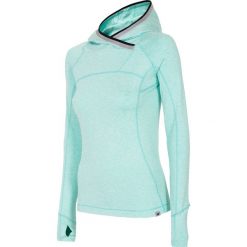 Bluzy damskie: Bluza treningowa damska BLDF105 – mięta melanż