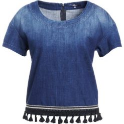Bluzki asymetryczne: 7 for all mankind BOHO Bluzka blue denim