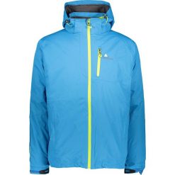 Dwustronna kurtka zimowa w kolorze zielono-błękitnym. Niebieskie płaszcze męskie Peak Mountain, na zimę, s, bez wzorów, bez kaptura. W wyprzedaży za 279,95 zł.